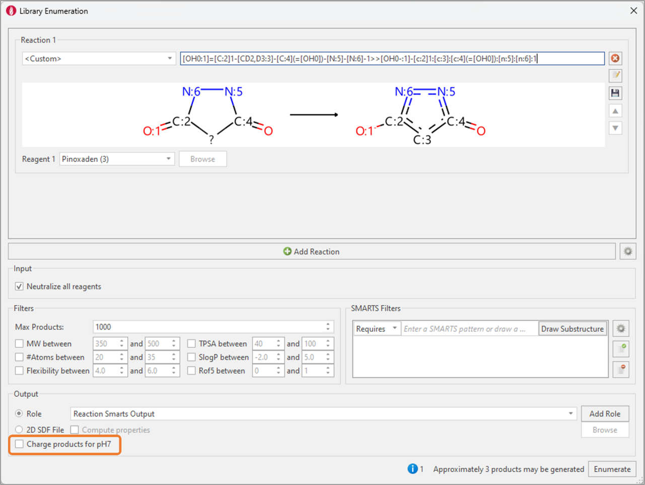 Figure 7 Library Enumeration transformation in Flare example 2